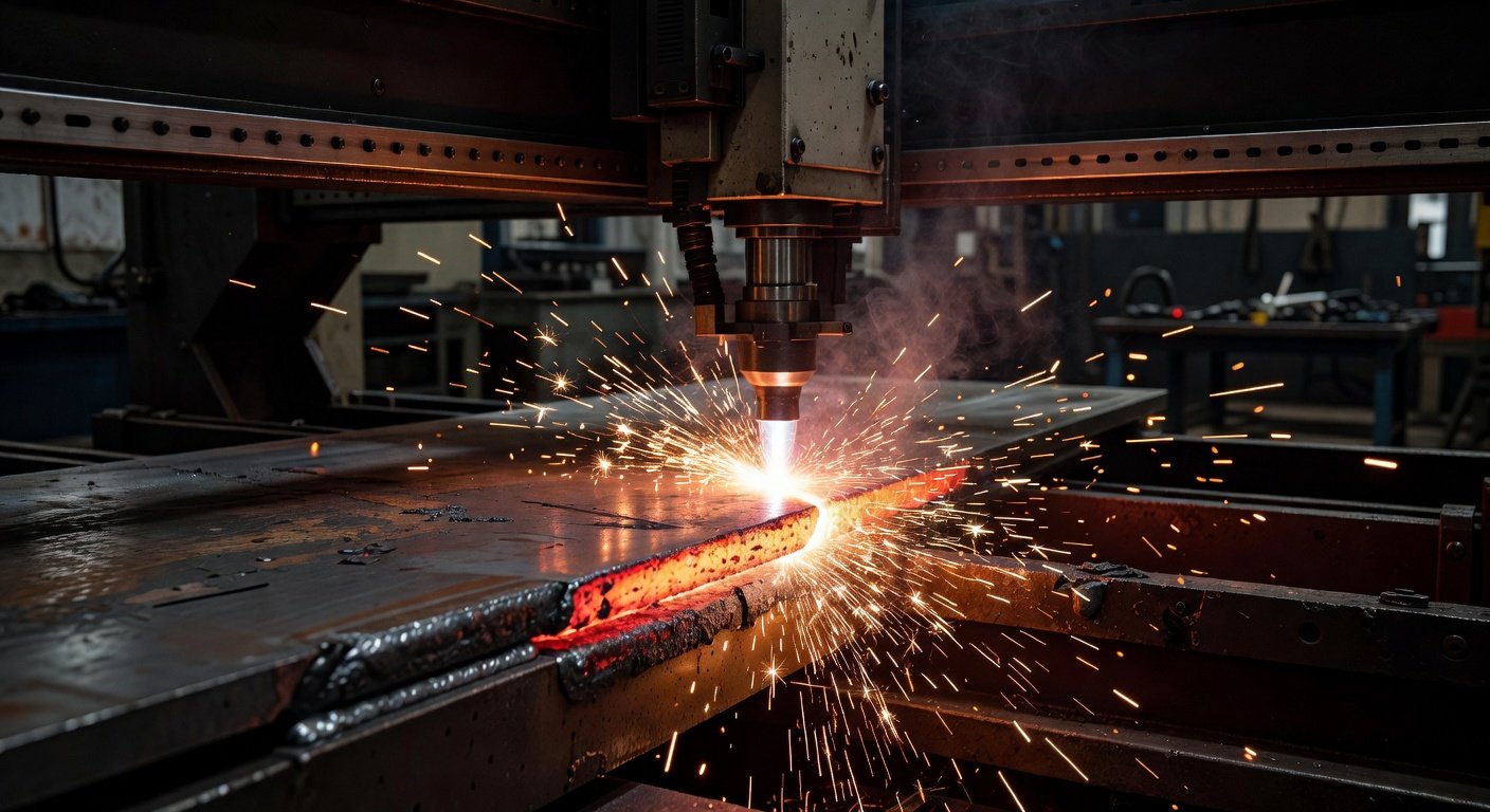 CNC Plasmazuschnitt in Aktion