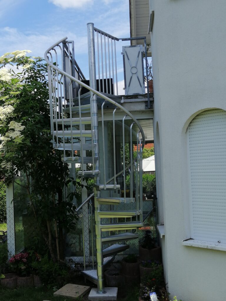 Spindeltreppe Außenbereich